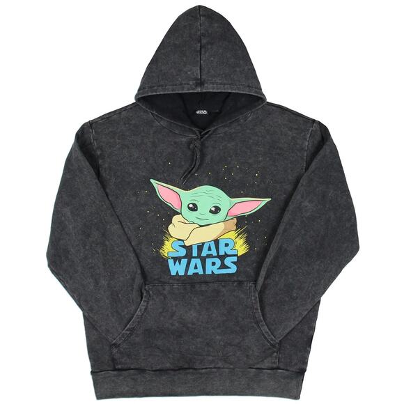 Star Wars The Child Grogu Baby Yoda Graphic Hoodie Pullover Gray Unisex 3XL - Picture 1 of 11